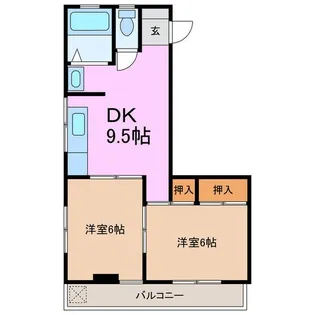 qualite prix(カリテプリ)【3階】の間取り