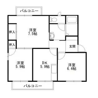 フレグランス【2階】の間取り