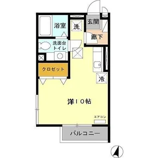 東京都多摩市落合1【アパート】の間取り