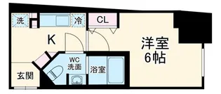 Alivis船橋East・West【12階】の間取り