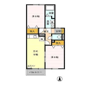 ウィルモア城東【2階】の間取り