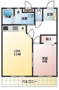 リビオ禎紫園I【3階】の間取り