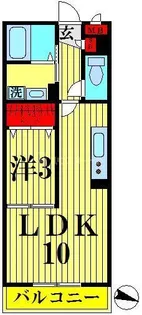 プロスパー八潮【3階】の間取り