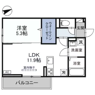 群馬県高崎市中居町4【アパート】の間取り
