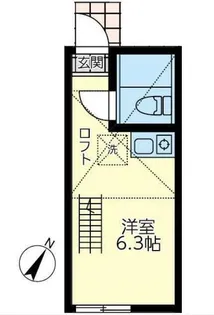 ユナイト東白楽ポルナレフ【1階】の間取り