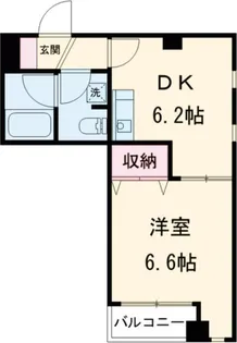 サウスコーラル【4階】の間取り