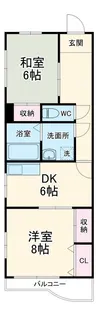 スリーハウス赤尾【2階】の間取り