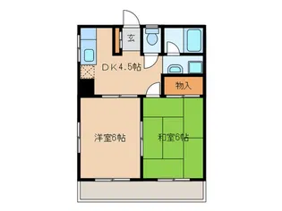 第二サンハウス【2階】の間取り
