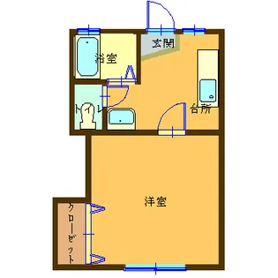 山形県山形市小白川町1【アパート】の間取り