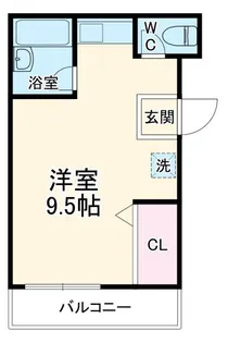 グレーシャーブルー【3階】の間取り
