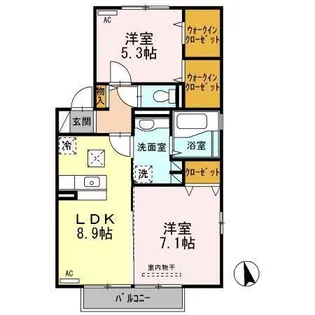 シャトルViVi【1階】の間取り