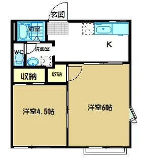 グナーデンハイムA棟【2階】の間取り