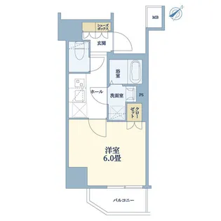 1Kの間取り画像