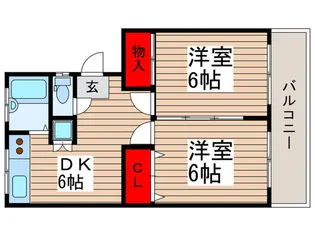 中山第2マンション【1階】の間取り