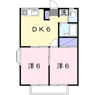 ドゥエル桜ヶ丘【2階】の間取り