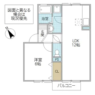 メゾン森 Part 7【1階】の間取り