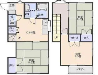 東京都調布市小島町3【一戸建】の間取り