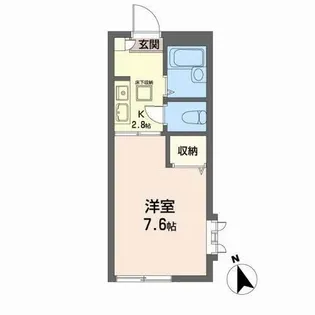 セフィラS【1階】の間取り