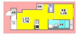 広島県東広島市西条土与丸5【アパート】の間取り