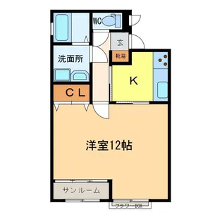 ハイツSE【2階】の間取り