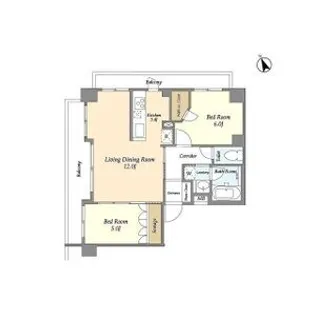 KDXレジデンス尾山台【3階】の間取り