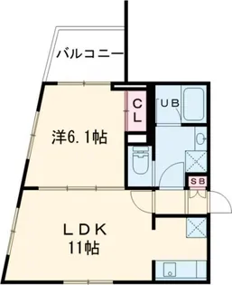 フーガス【4階】の間取り