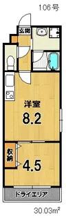 サクシード伏見西町【1階】の間取り