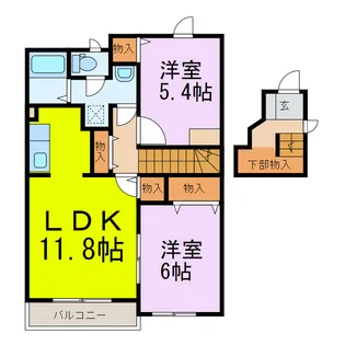 プルミエール【2階】の間取り