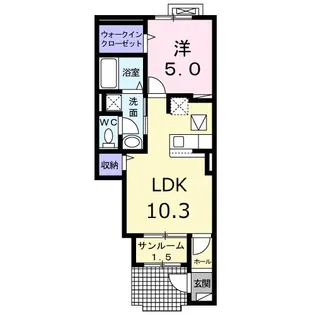 スマイルチェリー【1階】の間取り