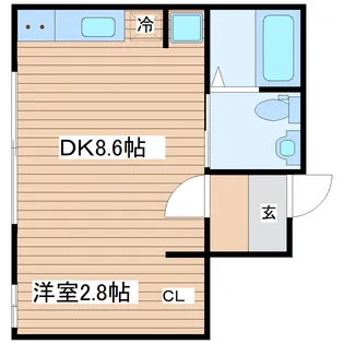春夏秋荘【2階】の間取り