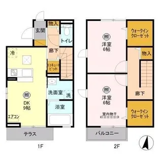 ウィット吉川 Aの間取り