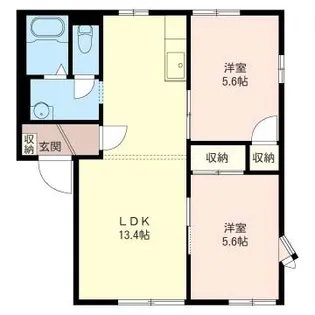 グリーンハイツ モリ【1階】の間取り