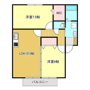 サニーヒル沖浜【2階】の間取り