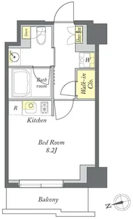 プライムメゾン清澄白河【1階】の間取り