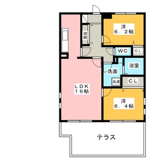 シャトー犬山【4階】の間取り