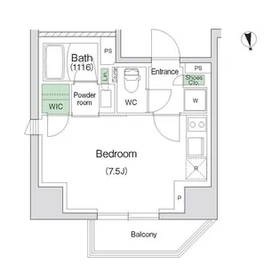 スタイリオ川崎【6階】の間取り
