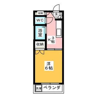 カレッジハウス日野B【2階】の間取り
