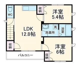 ミュゲ岸町【2階】の間取り