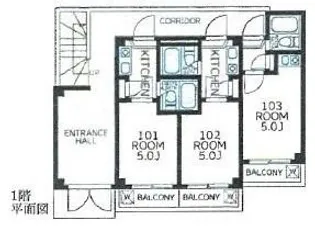 ジュネス上板橋【1階】の間取り