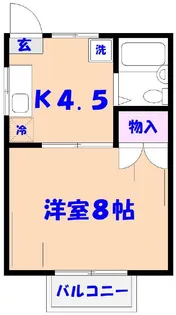 ルミノッソ市川II【2階】の間取り
