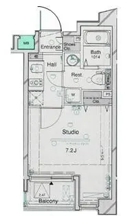 アーバイルGRANDE中野【2階】の間取り