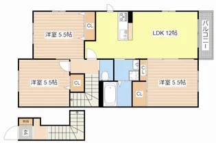 エンジェルハイム・桜【2階】の間取り