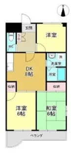 神奈川県横浜市中区宮川町3【マンション】の間取り