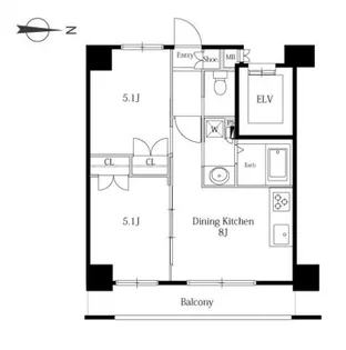 東京都渋谷区広尾1【マンション】の間取り