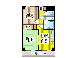 ライオンズマンション並木北公園【9階】の間取り