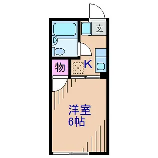 神奈川県横浜市港北区菊名2【アパート】の間取り