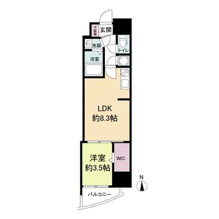 セレニテ梅田ルフレ【12階】の間取り