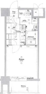 ラナップスクエア難波II【6階】の間取り