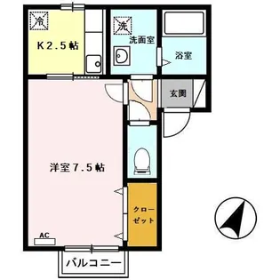セジュールM【2階】の間取り