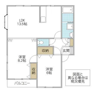 ガーデンコート21 C棟【2階】の間取り